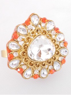 Kundan Finger Ring